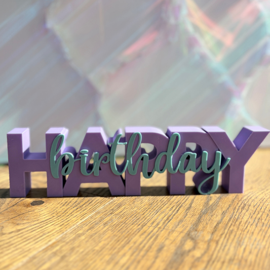 Happy Birthday Schriftzug