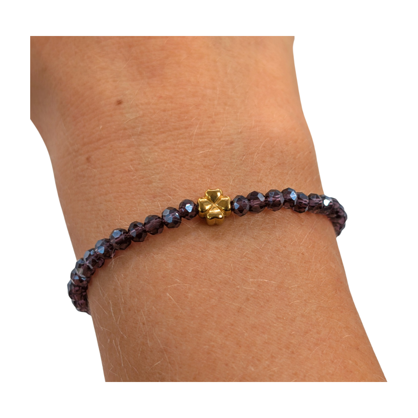 Amethyst Heart Cloverleaf
