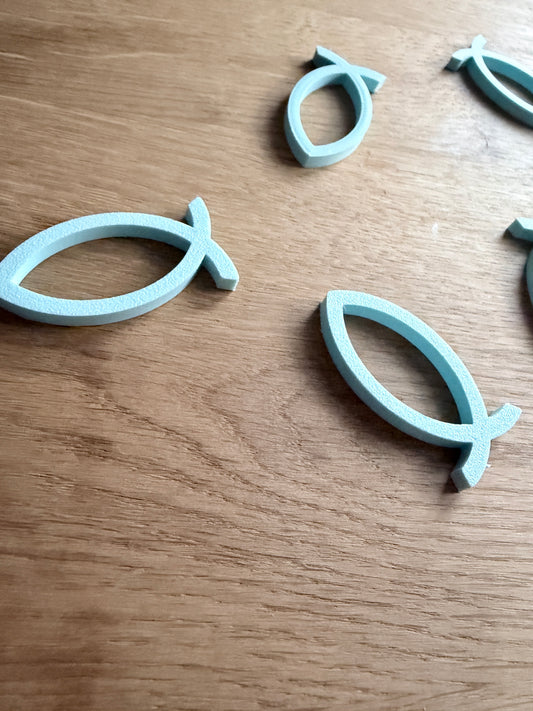 3D Mini Fisch Deko (10 Stk.)