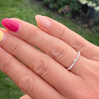 Metallic Blush Ring