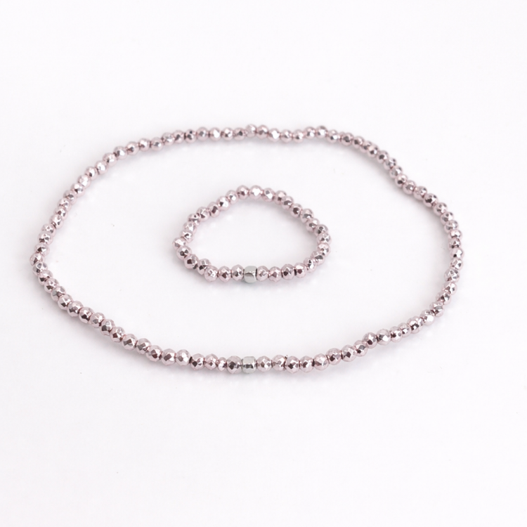 Metallic Blush Armband + Ring