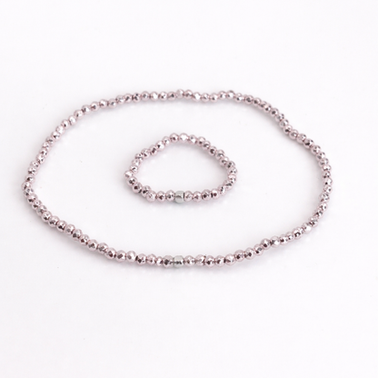 Metallic Blush Armband + Ring